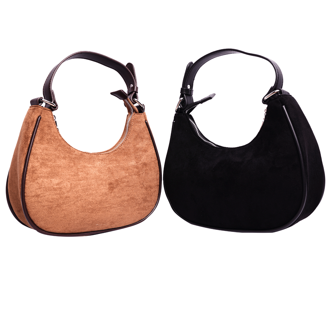 Suede Shoulder Bag / Luna Bag