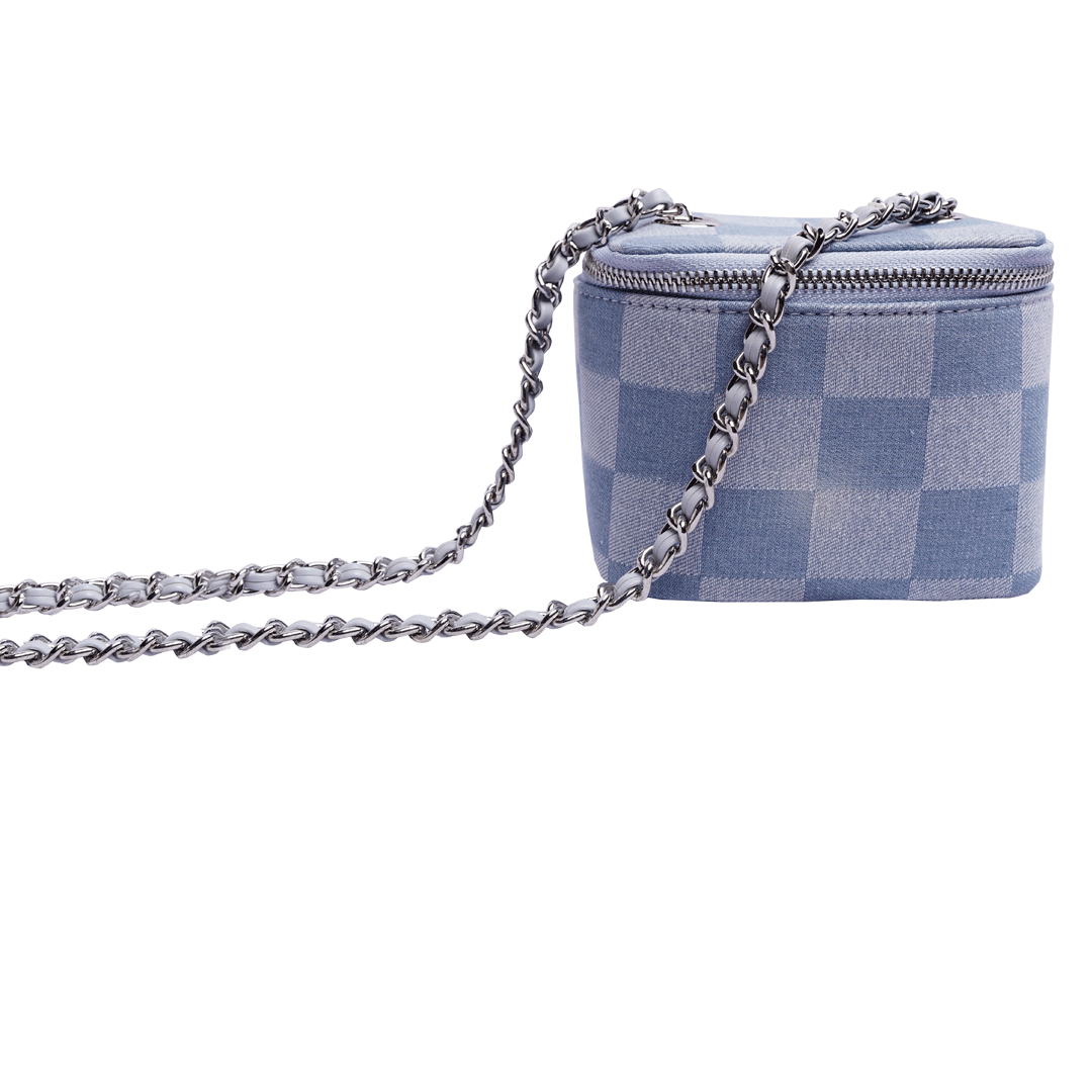 Denim Mini Square Bag