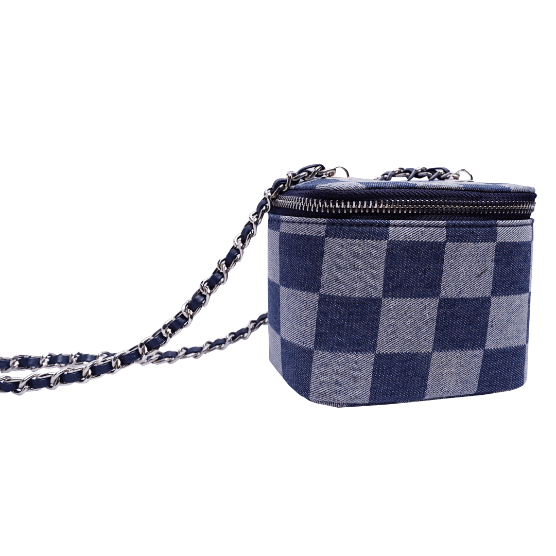 Denim Mini Square Bag