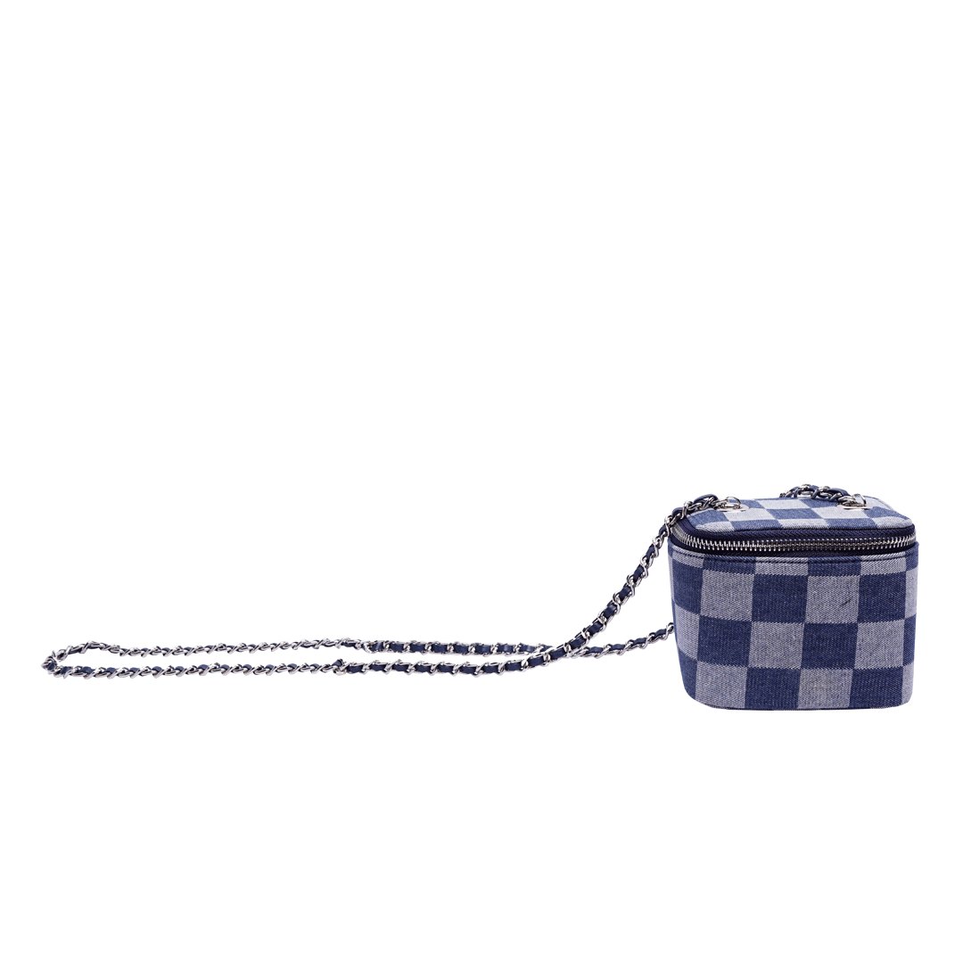 Denim Mini Square Bag